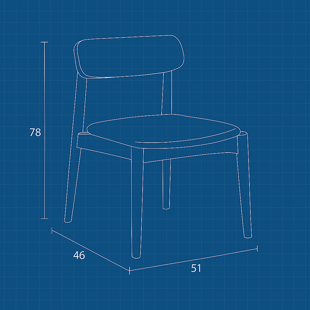 Custom Restaurant Wooden Chair